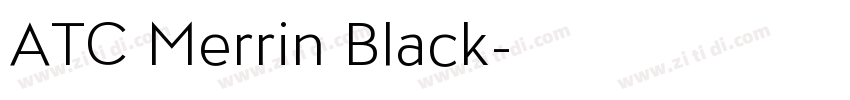 ATC Merrin Black字体转换